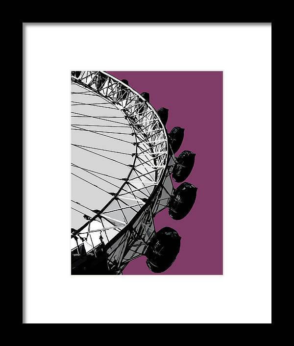 Eye Framed Print featuring the mixed media Eye - PURPLE Reign by BFA Prints