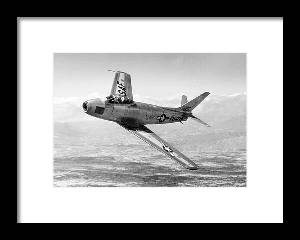 Science Framed Print featuring the photograph F-86 Sabre, First Swept-wing Fighter by Science Source