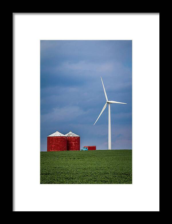 Alternative Energy Framed Print featuring the photograph Farming For Wind #1 by Ron Pate