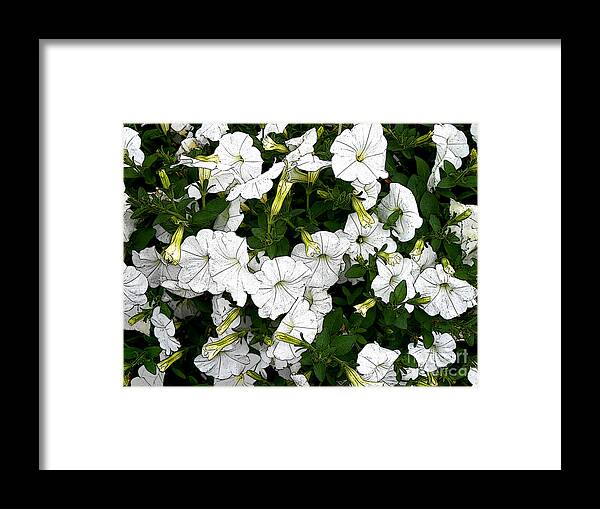 Floral Framed Print featuring the digital art Felina #1 by Machiko Studio