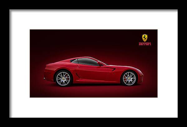 Ferrari Framed Print featuring the digital art Ferrari 599 GTB by Douglas Pittman