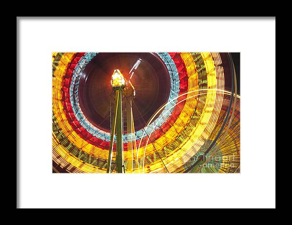 Americana Framed Print featuring the photograph Ferris Wheel Evergreen State Fair #1 by Jim Corwin