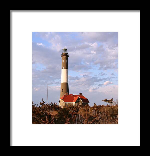Karen Silvestri Framed Print featuring the photograph Fire Island Lighthouse by Karen Silvestri