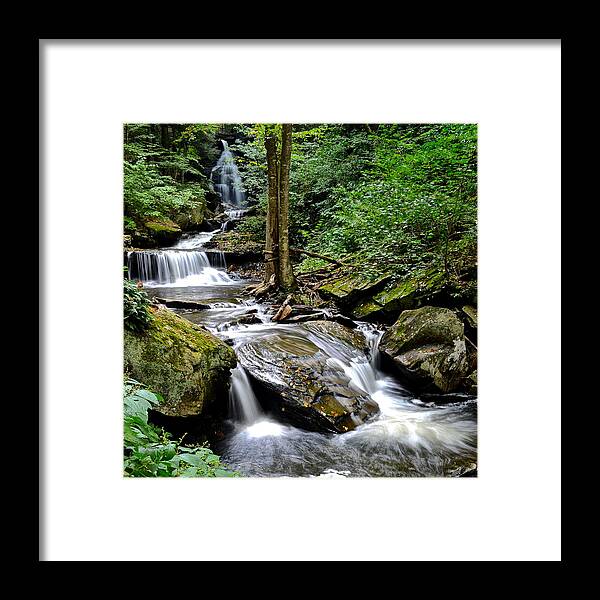 Waterfall Framed Print featuring the photograph Ozone Falls #1 by Frozen in Time Fine Art Photography