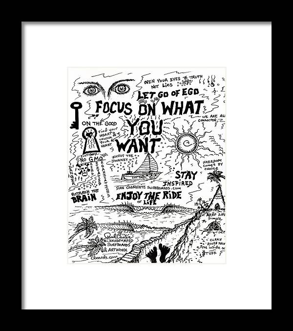 Focusdrawing Framed Print featuring the photograph Focus On What You Want #2 by Paul Carter