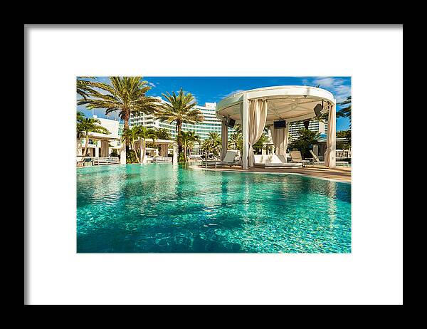 Architecture Framed Print featuring the photograph Fontainebleau Hotel by Raul Rodriguez