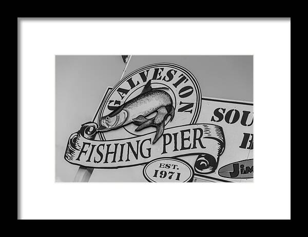 Galveston Framed Print featuring the photograph Galveston Fishing Pier #1 by John McGraw