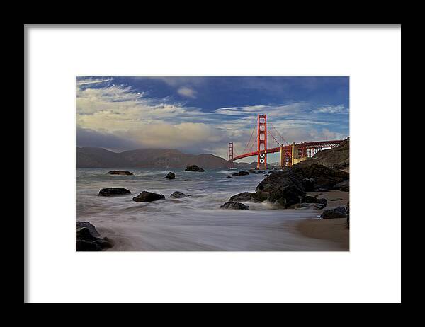 Bridge Framed Print featuring the photograph Golden Gate Bridge #1 by Evgeny Vasenev
