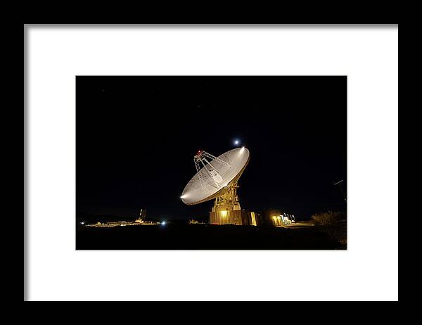 Nobody Framed Print featuring the photograph Goldstone Observatory At Night #1 by Nasa/jpl-caltech