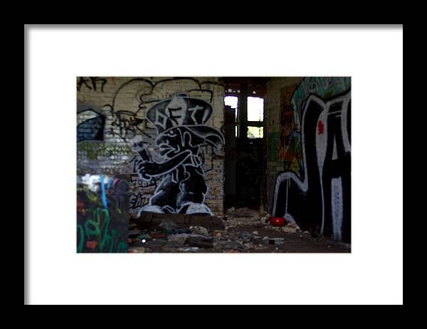 Graffiti Art Framed Print featuring the digital art Graffiti Art #1 by Jean Wolfrum