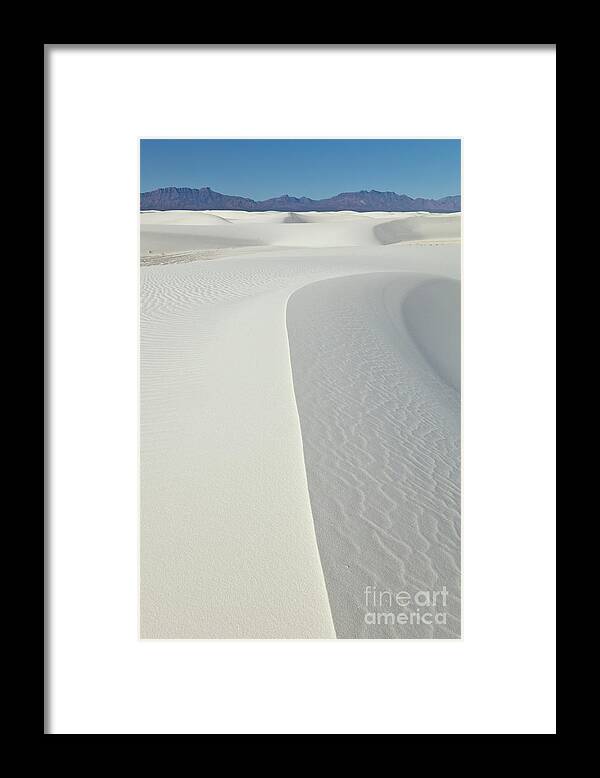 00559178 Framed Print featuring the photograph Gypsum Dunes In White Sands by Yva Momatiuk John Eastcott