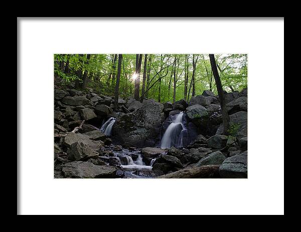 Landscape Framed Print featuring the photograph Hacklebarney Waterfall by GeeLeesa Productions
