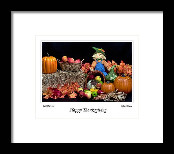 Pumpkin Framed Print featuring the photograph Happy Thanksgiving by Gene Bleile Photography 