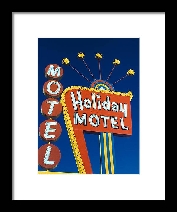 Holiday Framed Print featuring the photograph Holiday Motel #1 by Matthew Bamberg