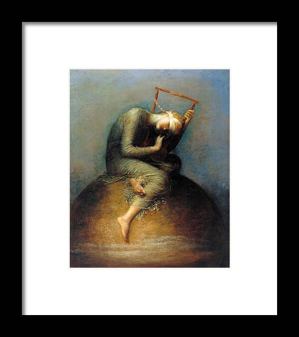 George Frederic Watts And Workshop Framed Print featuring the painting Hope #3 by George Frederic Watts