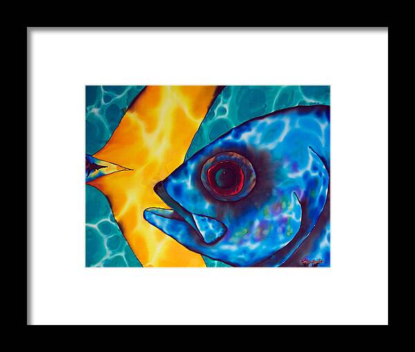 Horse-eye Jackfish Framed Print featuring the painting Horse -Eyed Jack #2 by Daniel Jean-Baptiste