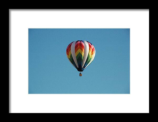 Hot Air Framed Print featuring the photograph Hot Air Balloon #1 by Gary Marx