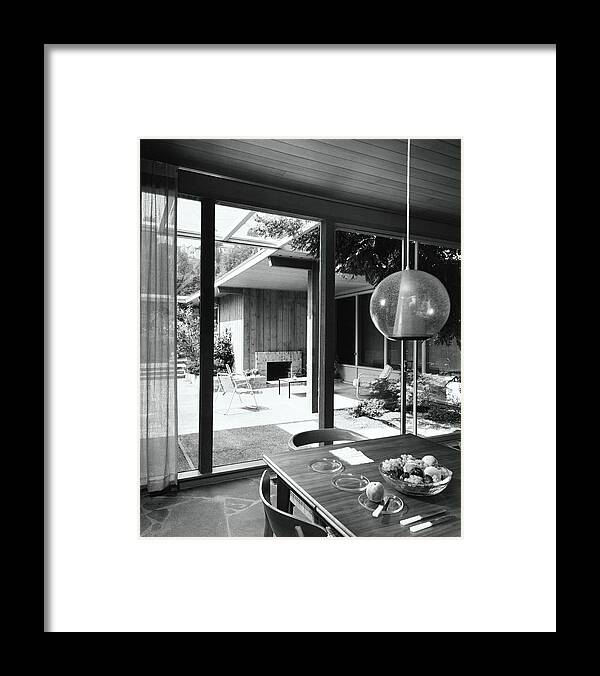 Indoors Framed Print featuring the photograph House Designed By Roland Terry And Philip Moore by Dearborn-Massar