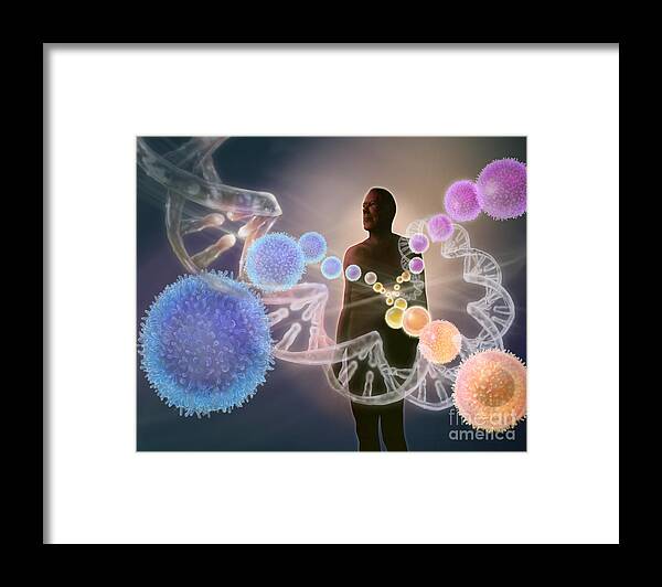 Art Framed Print featuring the photograph Human Stem Cells #1 by Jim Dowdalls