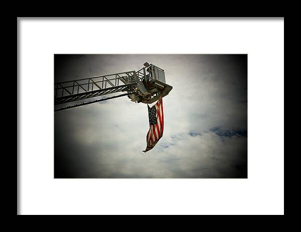 Firefighter Framed Print featuring the photograph In Honor by Susan McMenamin