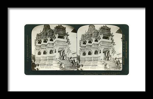 1907 Framed Print featuring the photograph India Jagdish Temple, C1907 #1 by Granger