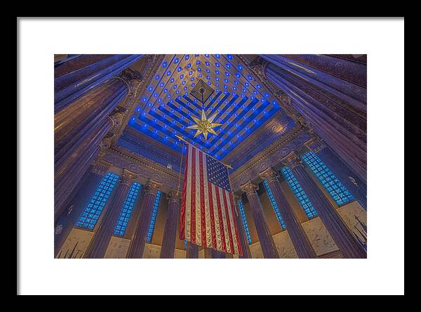 Indianapolis Framed Print featuring the photograph Indiana War Memorial Shrine #1 by David Haskett II
