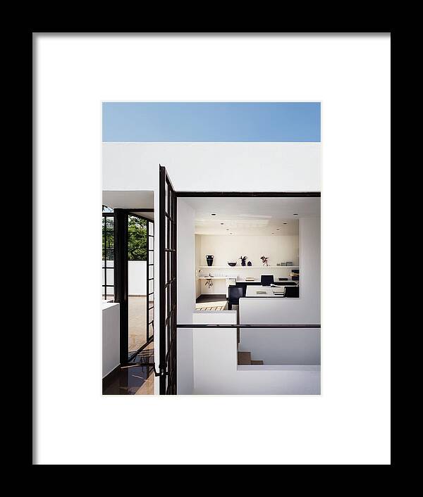 No People Framed Print featuring the photograph Interior Of Modern House #1 by Scott Frances