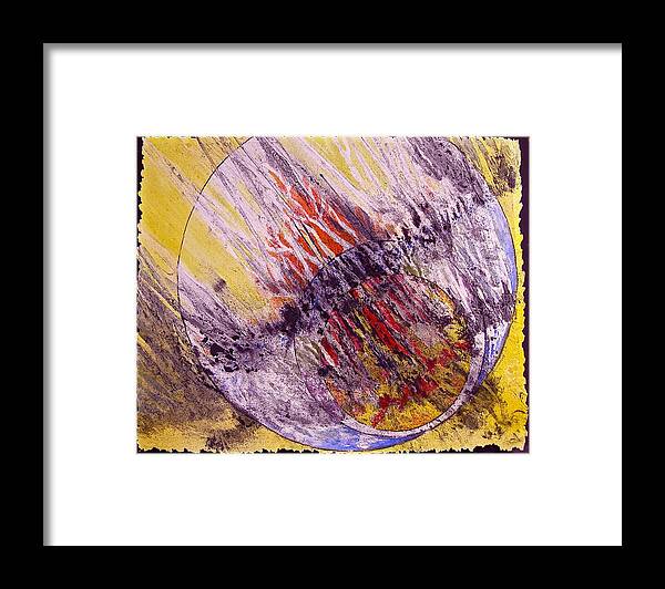 Watercolor Framed Print featuring the painting Intersecting With Nature by Carolyn Rosenberger