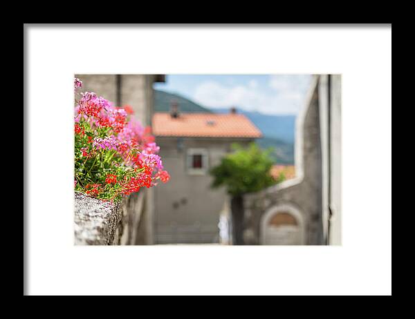 Shutter Framed Print featuring the photograph Italian Country In Abruzzo #1 by Deimagine