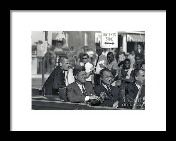 Tampa Framed Print featuring the photograph John F. Kennedy, 1963 #1 by Larry Mulvehill