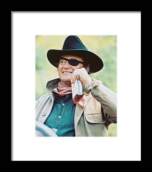 True Grit Framed Print featuring the photograph John Wayne in True Grit #1 by Silver Screen