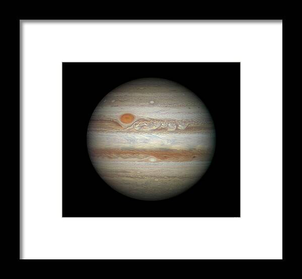 Jupiter Framed Print featuring the photograph Jupiter #1 by Damian Peach/science Photo Library