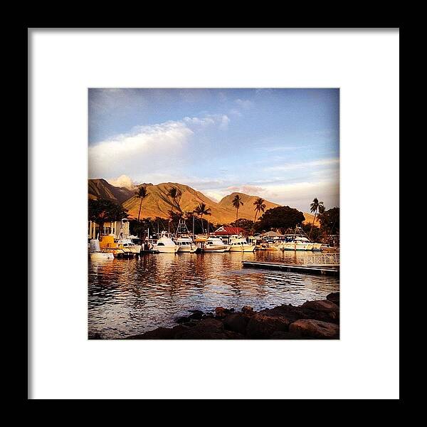 Framed Print featuring the photograph Lahaina Harbor #1 by Darice Machel McGuire