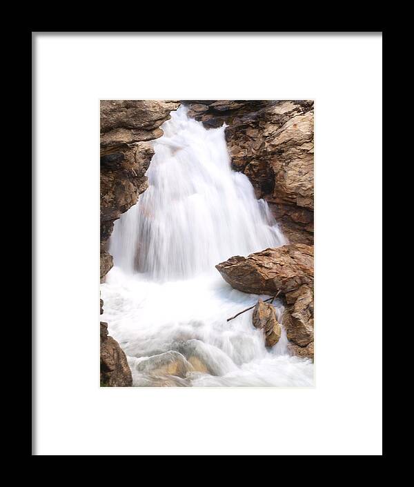 Elko Nevada Landscape Photography Framed Print featuring the photograph Lamoille Falls #2 by Jenessa Rahn
