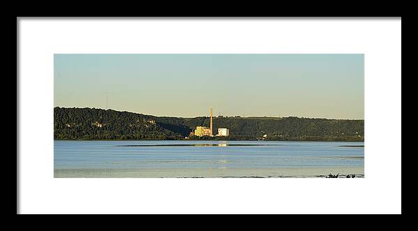 Lansing Framed Print featuring the photograph Lansing Iowa Power Plant #1 by Bonfire Photography