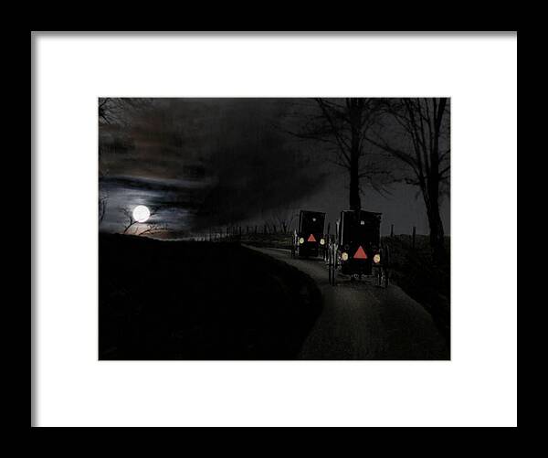 Amish Framed Print featuring the photograph Life In The Slow Lane #2 by William Griffin