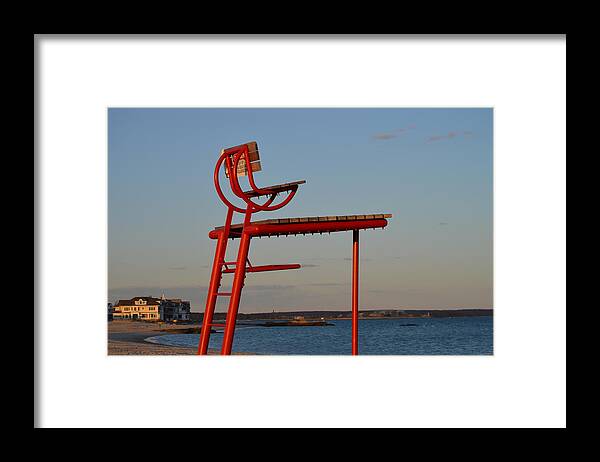 Lifeguard Framed Print featuring the photograph Lifeguard Chair #1 by Jessica Cruz