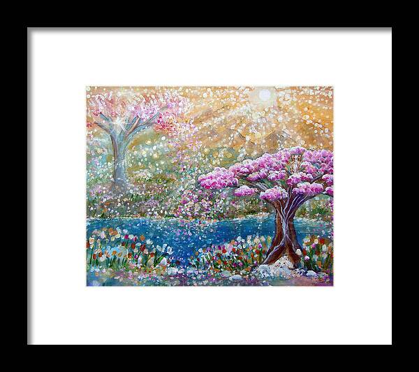 Spring Framed Print featuring the painting Light of Spring by Ashleigh Dyan Bayer