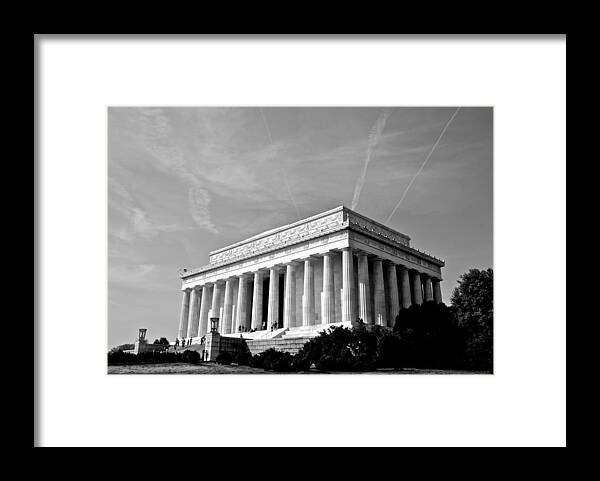 Abraham Lincoln Framed Print featuring the photograph Lincoln Memorial #1 by Eric Tressler