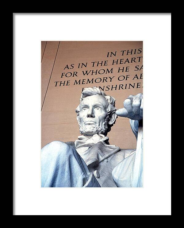 Washington Framed Print featuring the photograph Lincoln Memorial by Kenny Glover