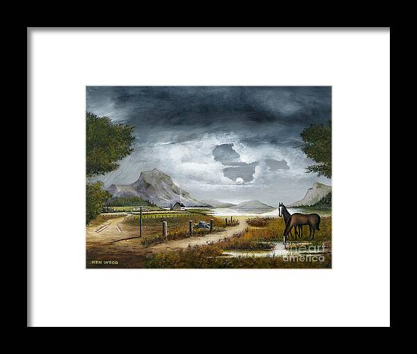 Countryside Framed Print featuring the painting Loch Lomond - Scotland by Ken Wood