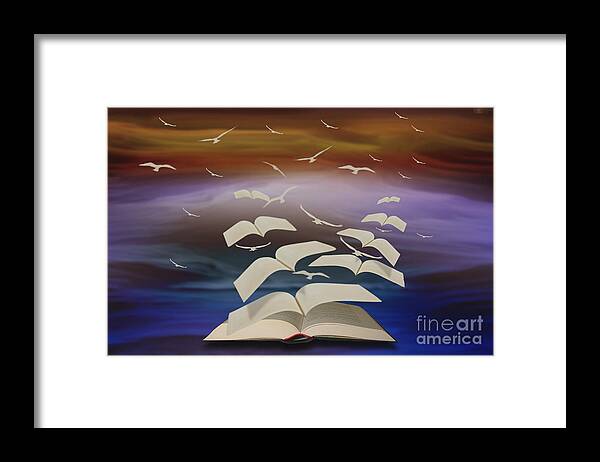 Books.pages Framed Print featuring the photograph Reading Gives you wings by Jim Hatch