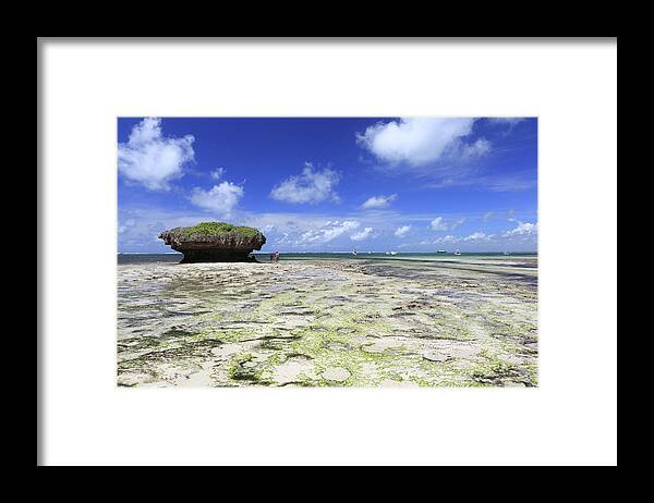 Scenics Framed Print featuring the photograph Low Tide, Watamu, Kenya, East Africa #1 by Vincenzo Lombardo