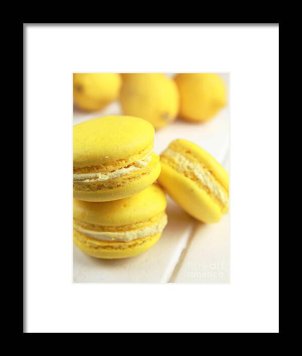 Almond Framed Print featuring the photograph Macarons #1 by Isabel Poulin