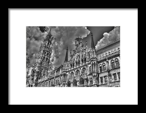 Marienplatz Framed Print featuring the photograph Marienplatz in Munich #2 by Joe Ng