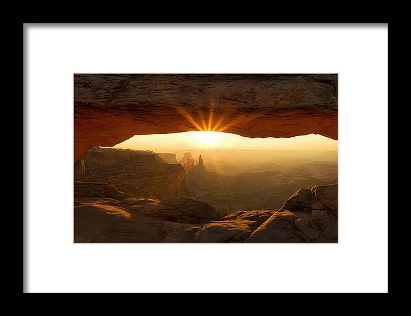 Mesa Arch Framed Print featuring the photograph Mesa Arch Morning #2 by Andrew Soundarajan