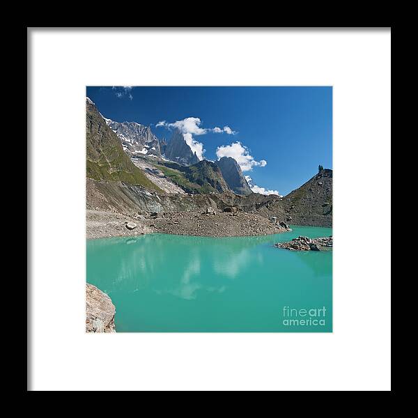 Alpine Framed Print featuring the photograph Miage lake #1 by Antonio Scarpi