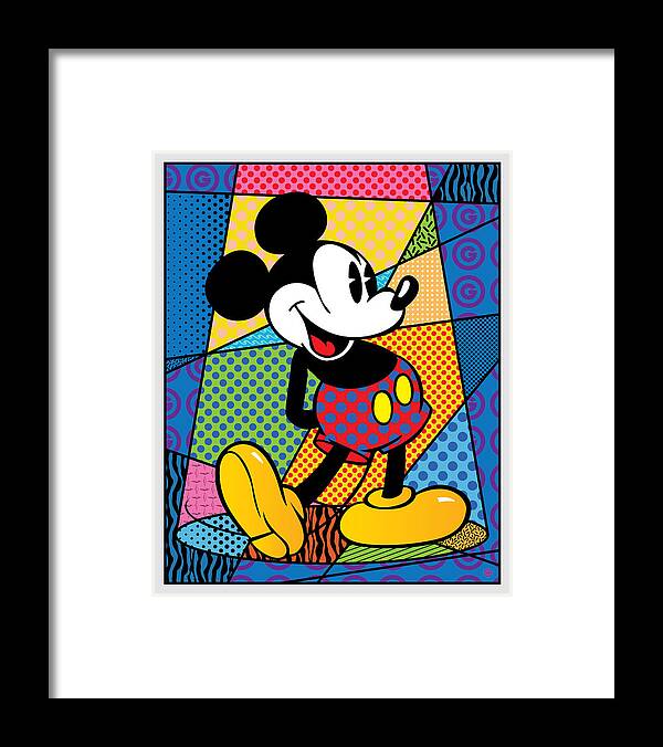 Decorative Framed Print featuring the painting Mickey Spotlight by Gary Grayson