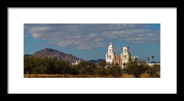 1797 Framed Print featuring the photograph Mission San Xavier del Bac #1 by Ed Gleichman