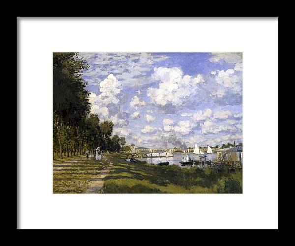 Horizontal Framed Print featuring the photograph Monet, Claude 1840-1926. The Pond #1 by Everett